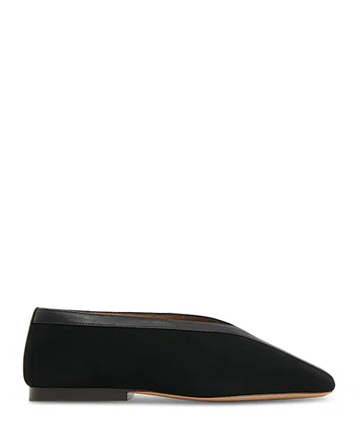 Mansur Gavriel Women's Contorno Square Flats In Black
