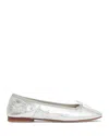 Mansur Gavriel Ballet Flat In Silver