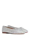 Mansur Gavriel Dream Ballerina Almond-toe Leather Ballet Flats In Silver