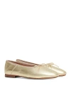 Mansur Gavriel Women's Dream Bow Ballet Flats In Gold