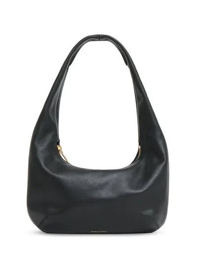 Mansur Gavriel Gnocchi Mini Leather Shoulder Bag In Black