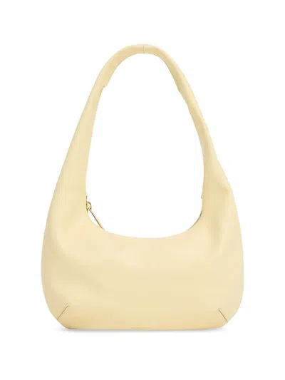 Mansur Gavriel Women's Embossed Logo Leather Shoulder Bag In Red