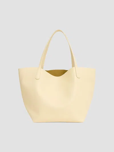 Mansur Gavriel Women's Everyday Leather Tote Bag In Crema Paglia