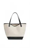 Mansur Gavriel Women's Everyday Soft Tote In Natural/black In Multi