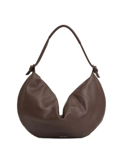 Mansur Gavriel Women's Fortuna Leather Shoulder Bag In Brown