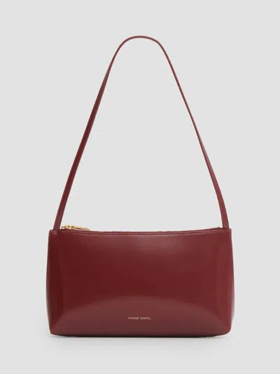 Mansur Gavriel Women's Gaia Leather Shoulder Bag In Claret