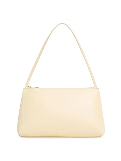 Mansur Gavriel Large Gaia Leather Shoulder Bag In Neutral