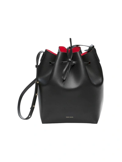 Mansur Gavriel Women's Leather Bucket Bag In Black