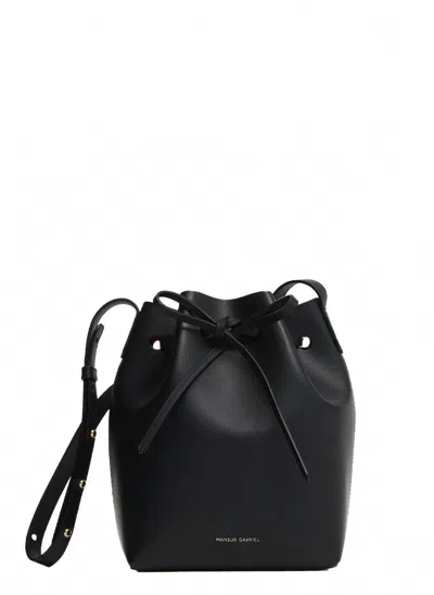 Mansur Gavriel Women's Mini Bucket Bag In Black Leather