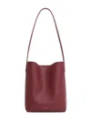 Mansur Gavriel Small Everyday Cabas Leather Tote In Burgundy