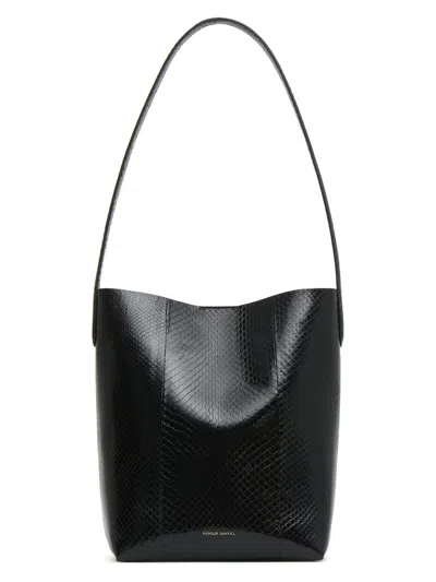 Mansur Gavriel Women's Mini Everyday Cabas Watersnake Shoulder Bag In Black