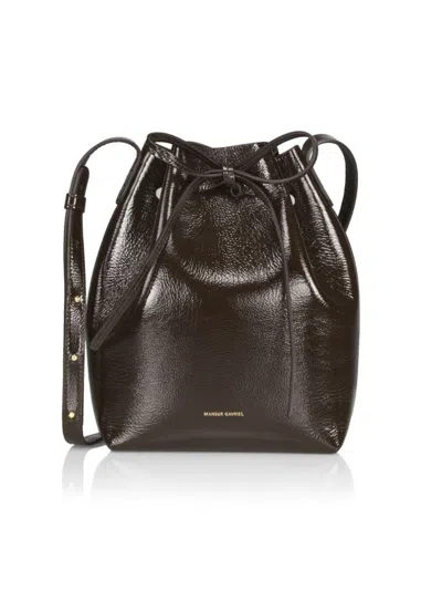 Mansur Gavriel Women's Mini Leather Bucket Bag In Brown