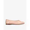 Mansur Gavriel Woman Ballet Flats Blush Size 7.5 Leather In Pale Pink