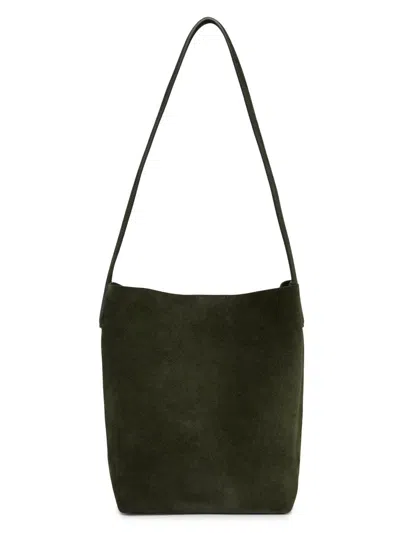 Mansur Gavriel Women's Small Everyday Cabas Suede Tote In Green