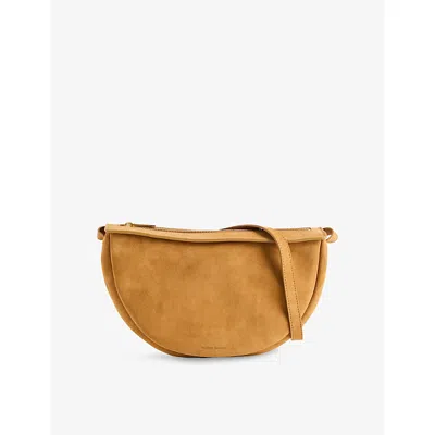 Mansur Gavriel Womens Moon Sling Suede Cross-body Bag Caramel