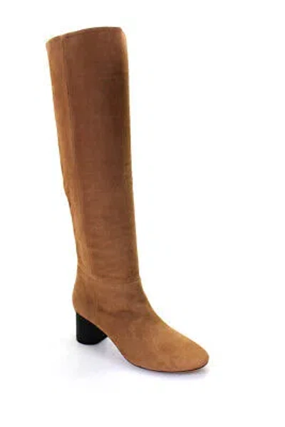 Pre-owned Mansur Gavriel Womens Daydream Tall Boots - Caramel Size 36 In Brown
