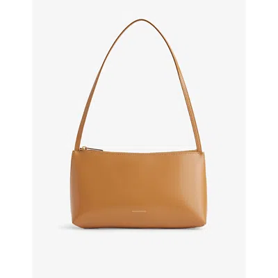 Mansur Gavriel Womens Caramel Gaia Leather Shoulder Bag