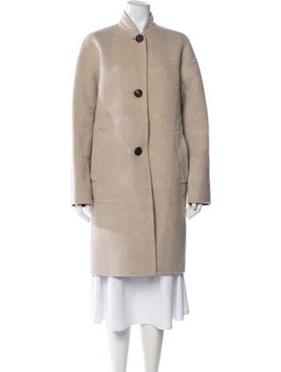 Pre-owned Mansur Gavriel Wool Coat In Neutral