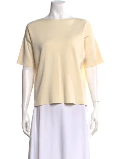 Pre-owned Mansur Gavriel Wool Crew Neck Sweater In Neutral