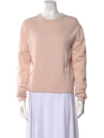 Pre-owned Mansur Gavriel Wool Crew Neck Sweater In Pink