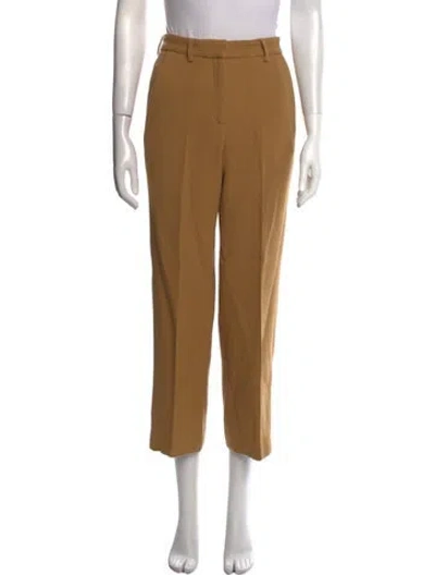 Pre-owned Mansur Gavriel Wool Wide Leg Pants In Neutral