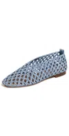 Mansur Gavriel Woven Ballerina Flats Blue