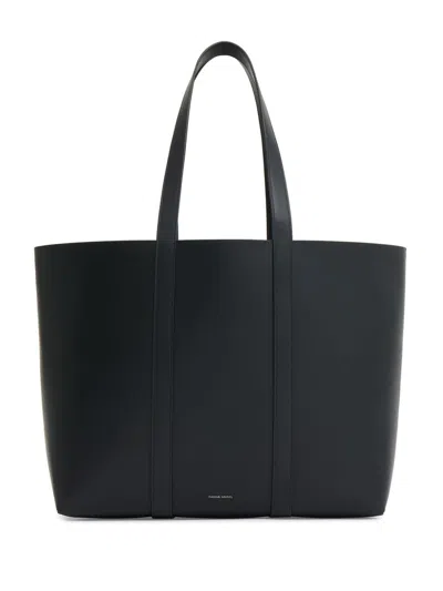 Mansur Gavriel Xl Tote Bag In Black/royal