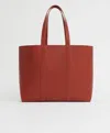 Mansur Gavriel Xl Tote In Brandy / Flamma