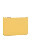 Mansur Gavriel Zip-up Cardholder In Yellow