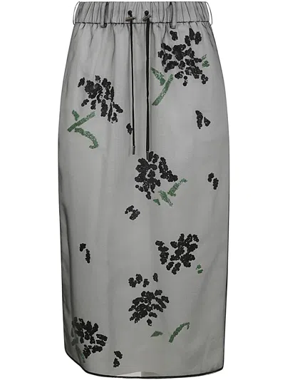 Mantù Midi Skirt In Black