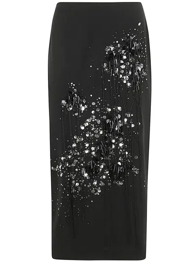Mantù Midi Skirt In Black
