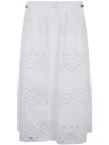 Mantù Mantu Cotton Skirt In White