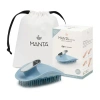 Manta Mirror Hair Brush In Transparent
