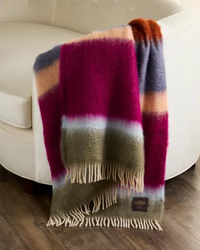 Mantas Ezcaray Matisse Mohair-blend Throw, 51" X 79" In Multi