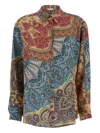 Mantero 1902 Paisley Floral-print Shirt In Multi