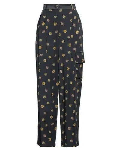 Mantero 1902 Woman Pants Charcoal Size 2 Virgin Wool, Silk