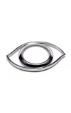 Mantiques Modern Hermes Silver Eye Magnifier In Silver