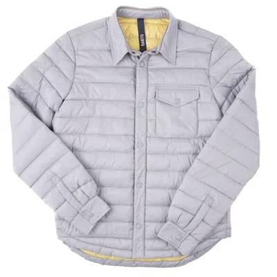Pre-owned Manto Lightweight Packable Quilted Water-repellent Puffer Jacket M (eu 50) In Gray