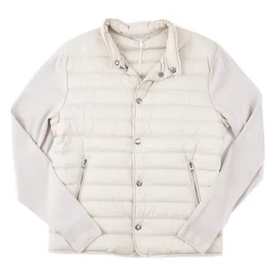 Pre-owned Manto Summer 2024 'noci' Quilted Lightweight Down-filled Jacket M (eu 50) In White
