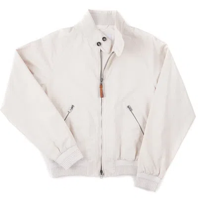 Pre-owned Manto Summer 2024 'ripa' Cream Beige Cotton Bomber Jacket M (eu 50) In Ivory