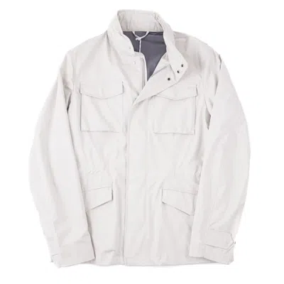 Pre-owned Manto 'verduzzo' Stone Beige Weather-repellent Field Jacket M (eu 50)