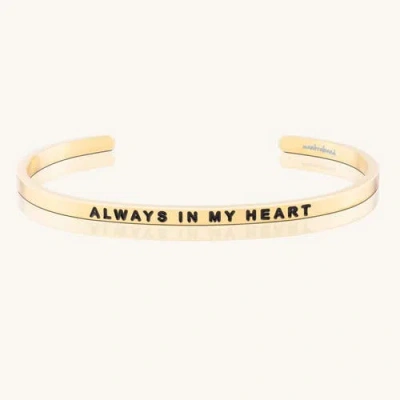 Mantra Always In My Heart Bracelet In Burgundy