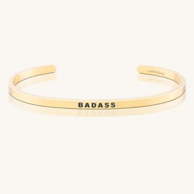 Mantra Badass Bracelet In Gold