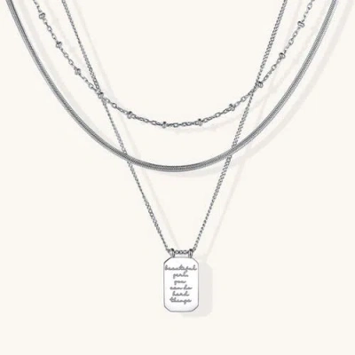 Mantra Beautiful Girl, You Can Do Hard Things In Metallic