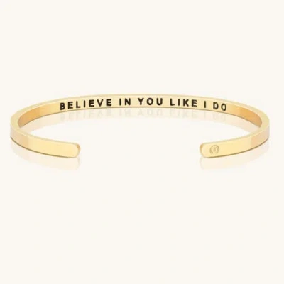 Mantra Believe In You Like I Do (within) Bracelet In Gold