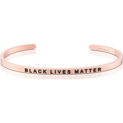 Mantra Black Lives Matter Bracelet In Gold