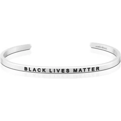 Mantra Black Lives Matter Bracelet In Metallic