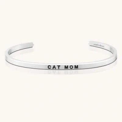 Mantra Cat Mom Bracelet In Metallic