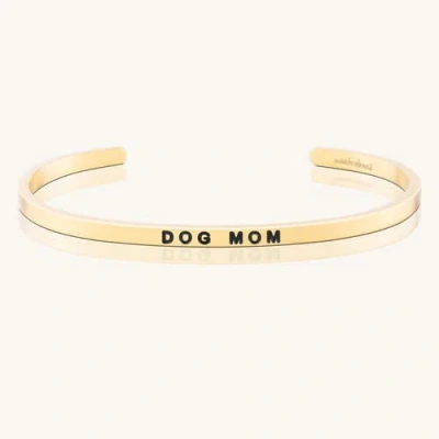 Mantra Dog Mom Bracelet In Gold