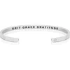 Mantra Grit Grace Gratitude Bracelet In Pattern